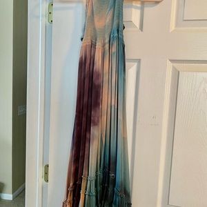Brightly twisted long dress NWT